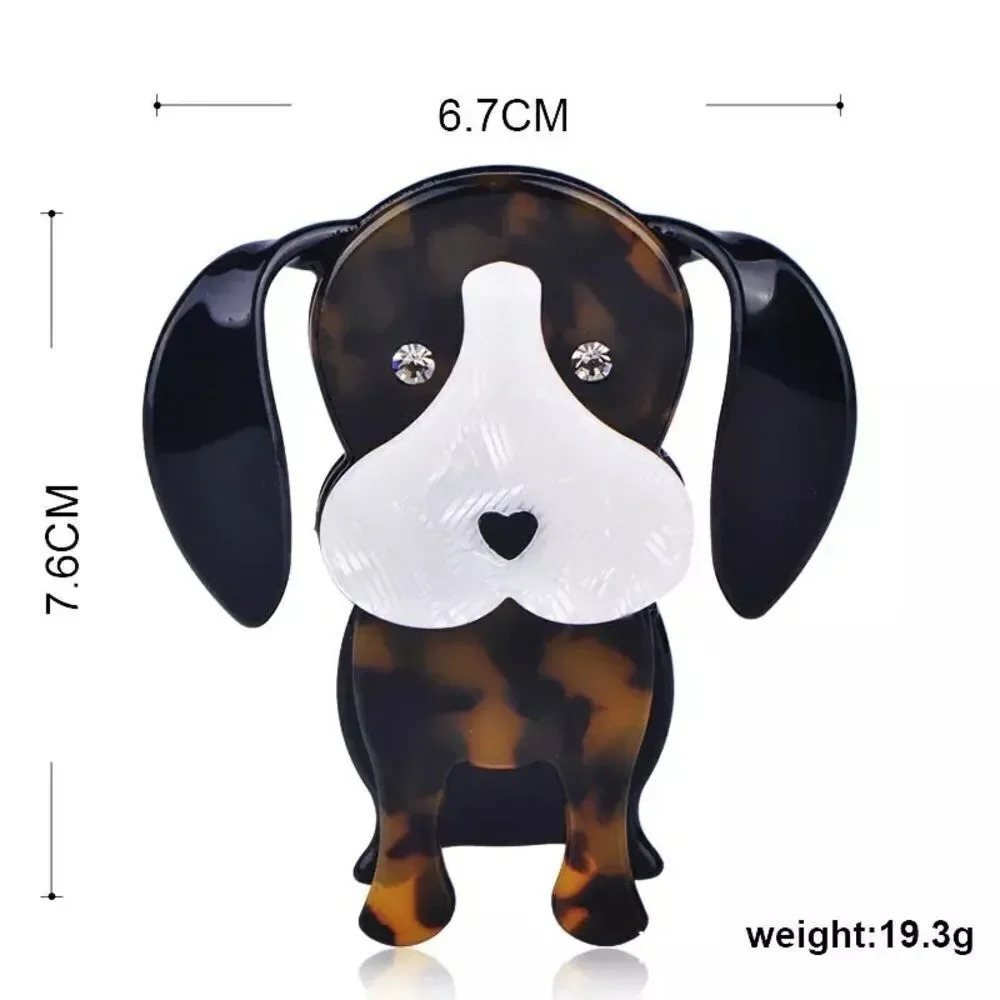 VQ Acrylic Dog Brooch - Picture 4 of 4